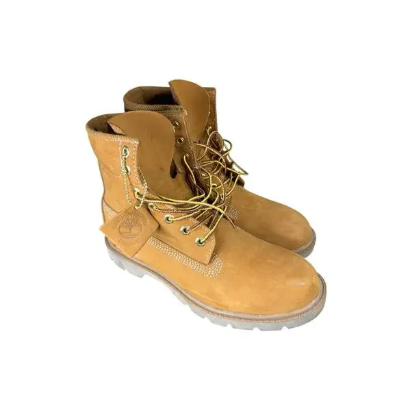 Timberland Classic 6” Waterproof Boot Wheat Nubuck Mens 7.5 w/ Box - Picture 3 of 12